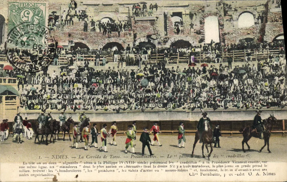 Nîmes — Die Corrida de Toros — Vorläufer — Chez Pernheim, n° 1 - Vorderseite