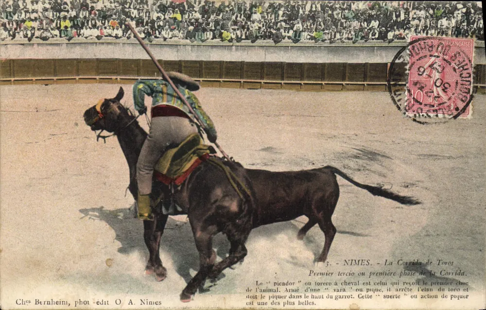 Nîmes — Die Stierkampf — phot-édit O. A. Nîmes - Vorderseite
