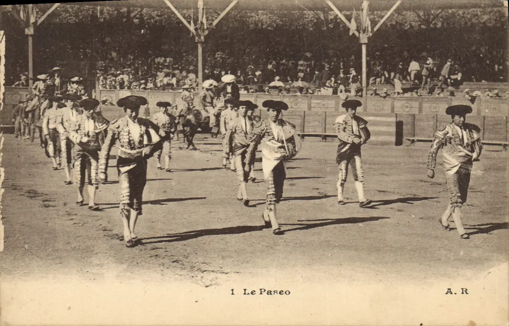 O Paseo — espetáculo de toureiros — A.R. n°1 - Frente