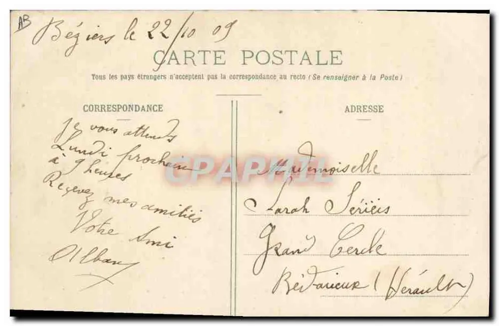 Arenen von Béziers — Le Jiu des Piques — M. Pons, phot. n°84 - Rückseite
