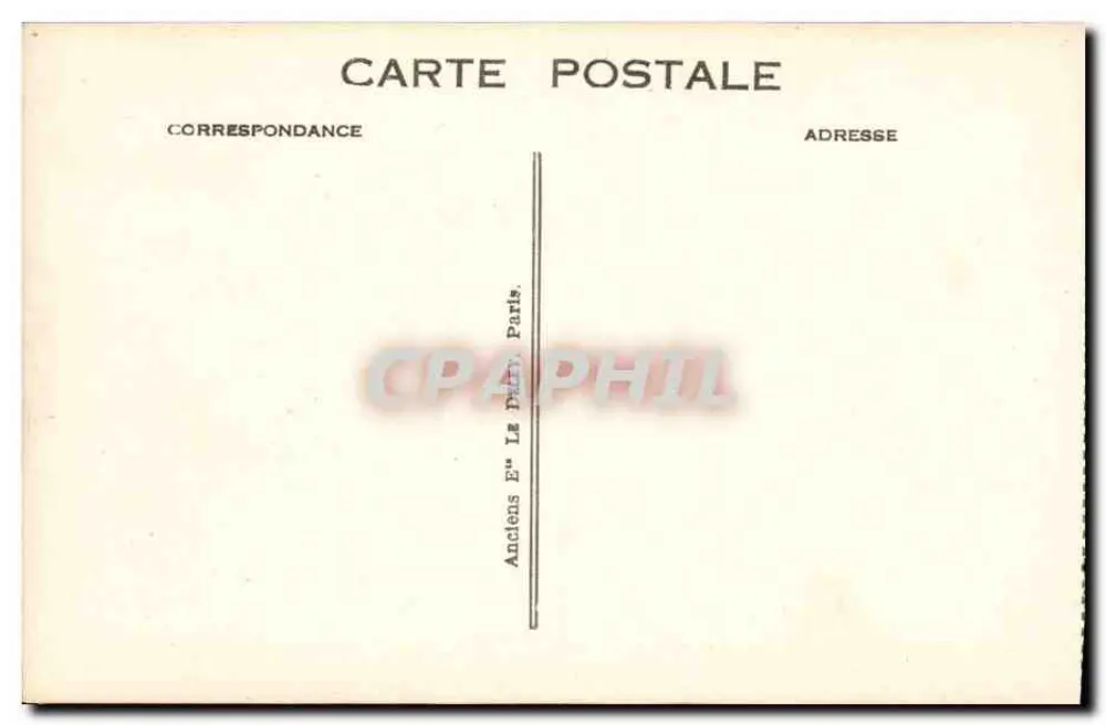 Innenraum des Transatlantikers "PARIS" — Konversations-Salon der sehr feinen Klasse — Verlag G. E. Le Dantec, n°12 - Rückseite