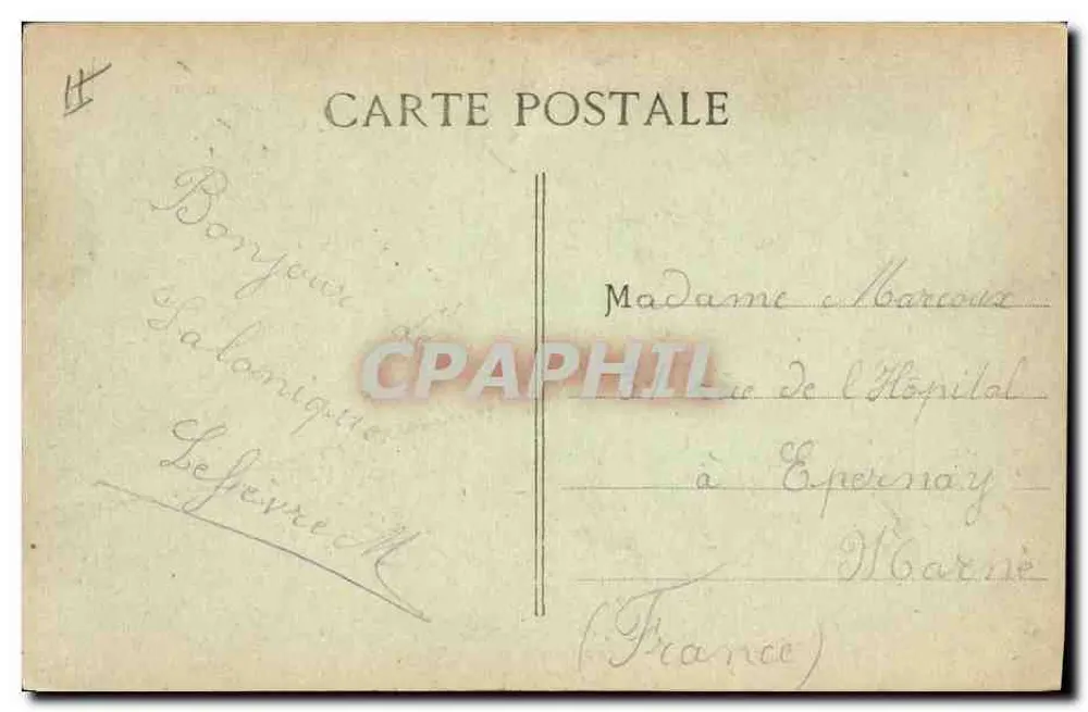Dampfer Paul Lecat — Neuer Schnellpostdampfer der Messageries Maritimes — belgischer Verlag, Nr. 54, Bayeux, Normandie - Rückseite