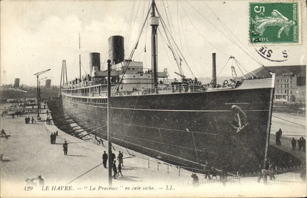 Le Havre — "La Provence" in der Trockendock — LL. n° 429 - Vorderseite
