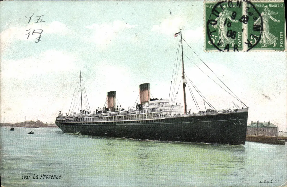 La Provenza — stoomboot — uitgever LV.4.C. n°1031 - Voorkant