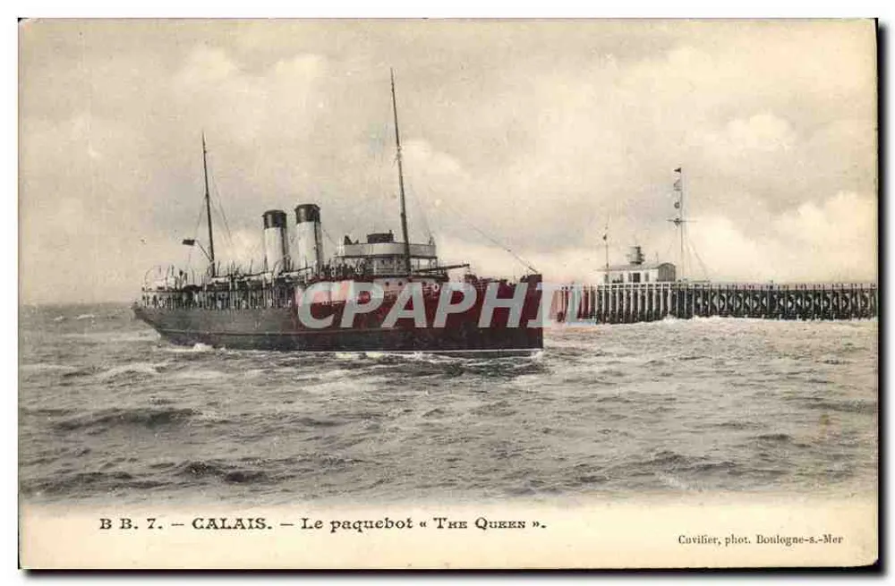 Calais — A embarcação « The Queen » — Cuvilier, fot. Boulogne-sur-Mer - Frente