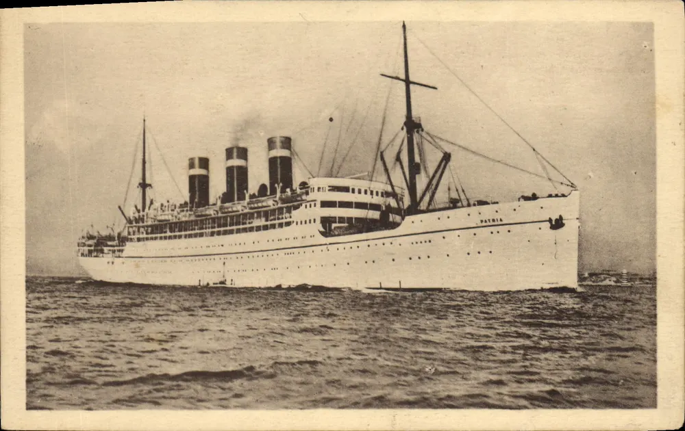 Der Dampfer Patria — Französische Dampfschifffahrts-Gesellschaft — Verlag Cyp. Fabre - Vorderseite