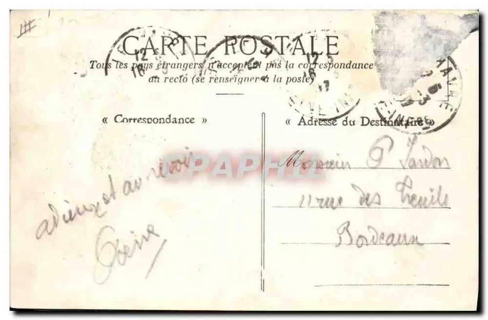Le Havre — Le nouveau transatlantique "La Provence" — L'Hernault, édité Le Havre - Rückseite