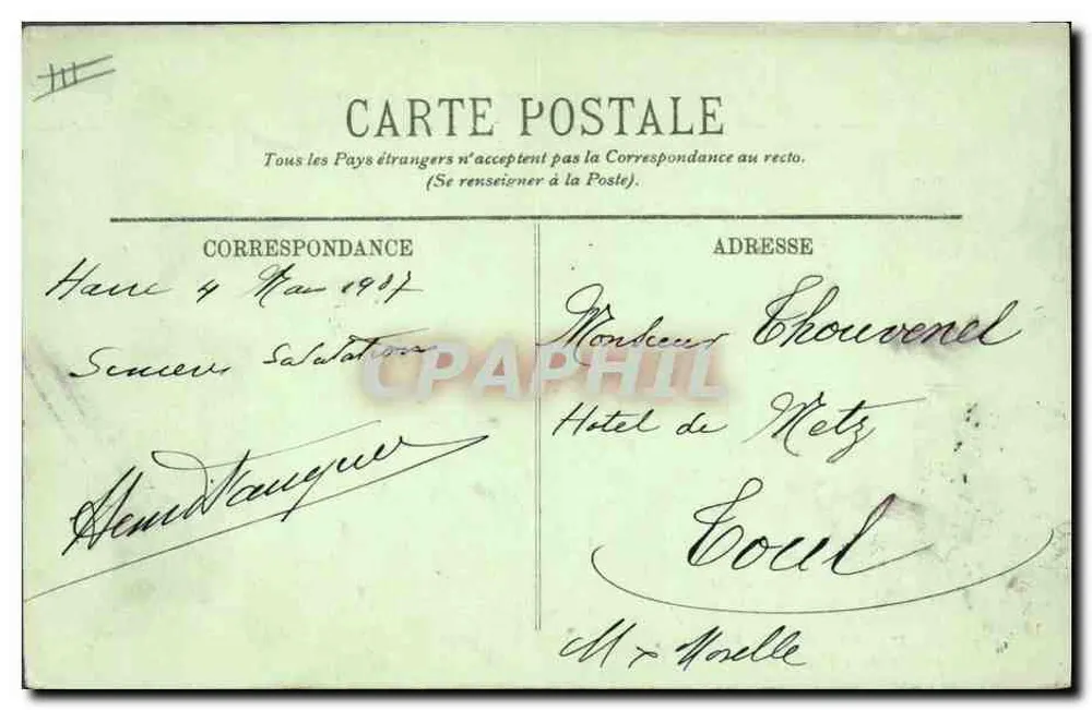 Le Havre — « La Provence » auf dem Weg nach New York — LL. Nr. 527 - Rückseite