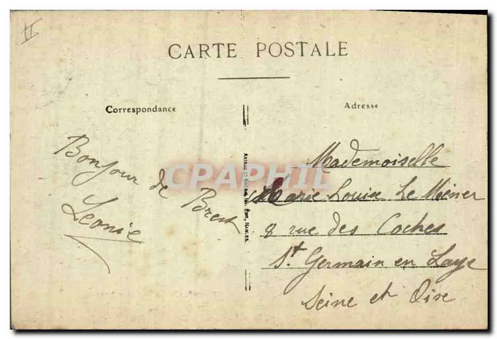 Em torno dos leitos fechados bretones — O Biniou de Cornouaille — editor não visível, n° 27 - Verso