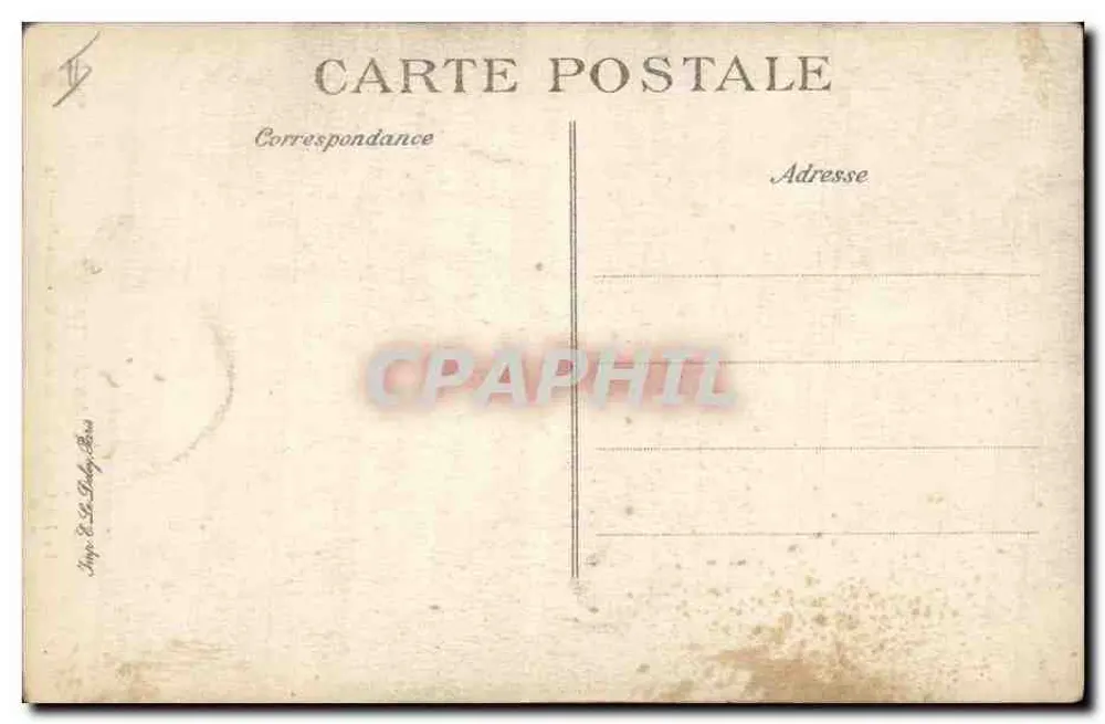 Na Bretanha — O Lit Clos - Entrada na Câmara Nupcial — E.P.D. n°622 - Verso