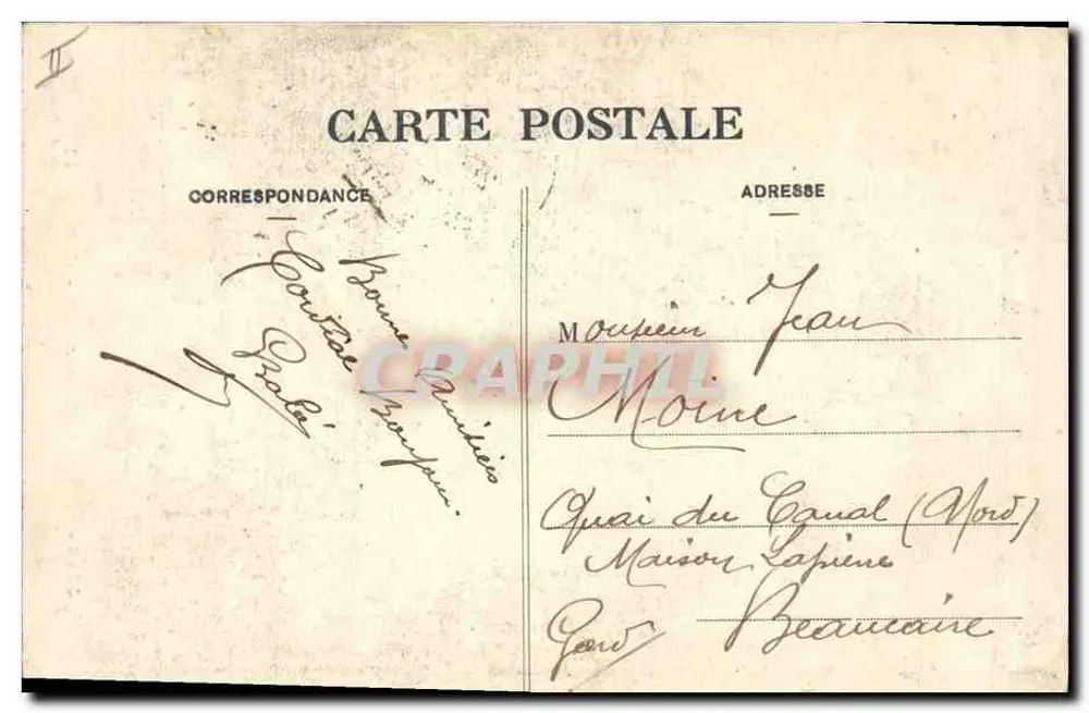 Bretanha — Lits-clos e Berceaux — Gai réveil ! — Coleção E. Hamonic - Verso