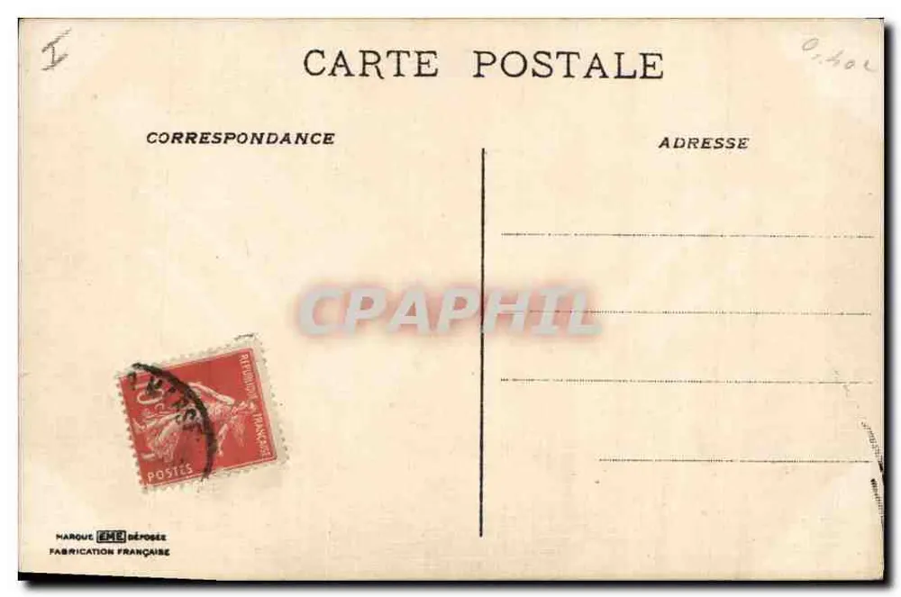 Dois peixes rosas — ilustração decorativa — editor desconhecido - Verso
