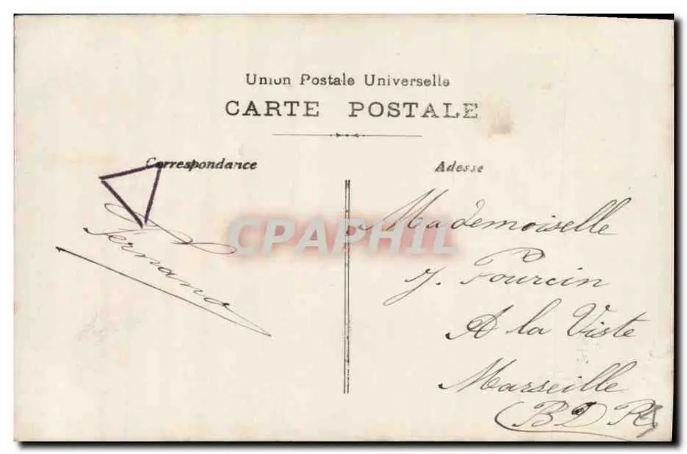 Paar in eleganter Kleidung — Flusslandschaft — Verlag S.J.F. Nr. 804 - Rückseite
