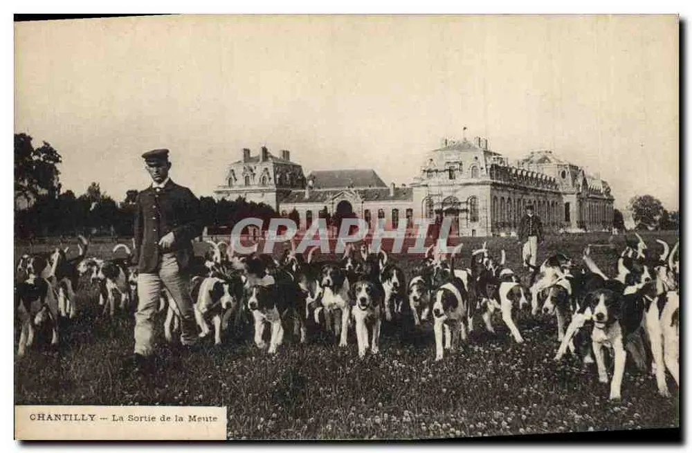 Chantilly — Die Jagd beginnt — E. de Rozycki, phot. Sondix (Rhône) - Vorderseite