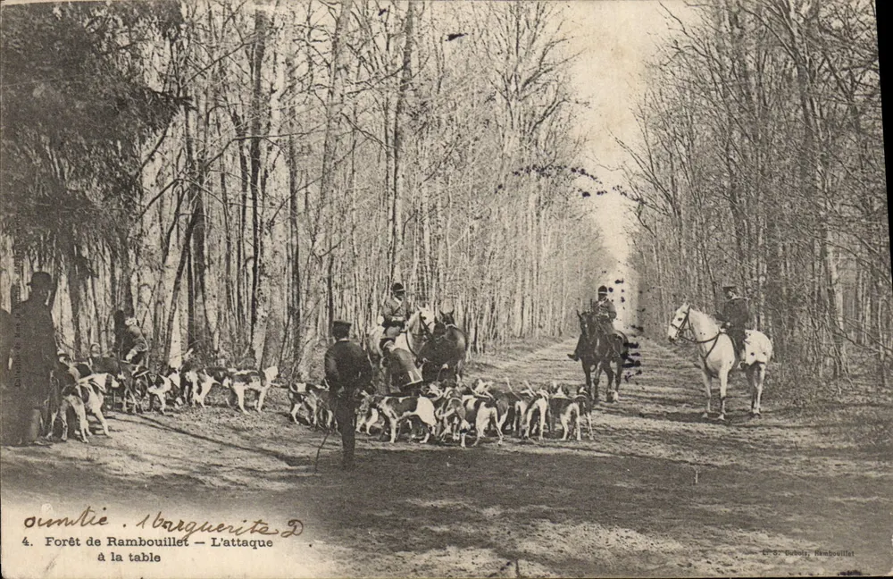 Wald von Rambouillet — Der Angriff am Tisch — C.P.S. Bobody, Rambouillet - Vorderseite