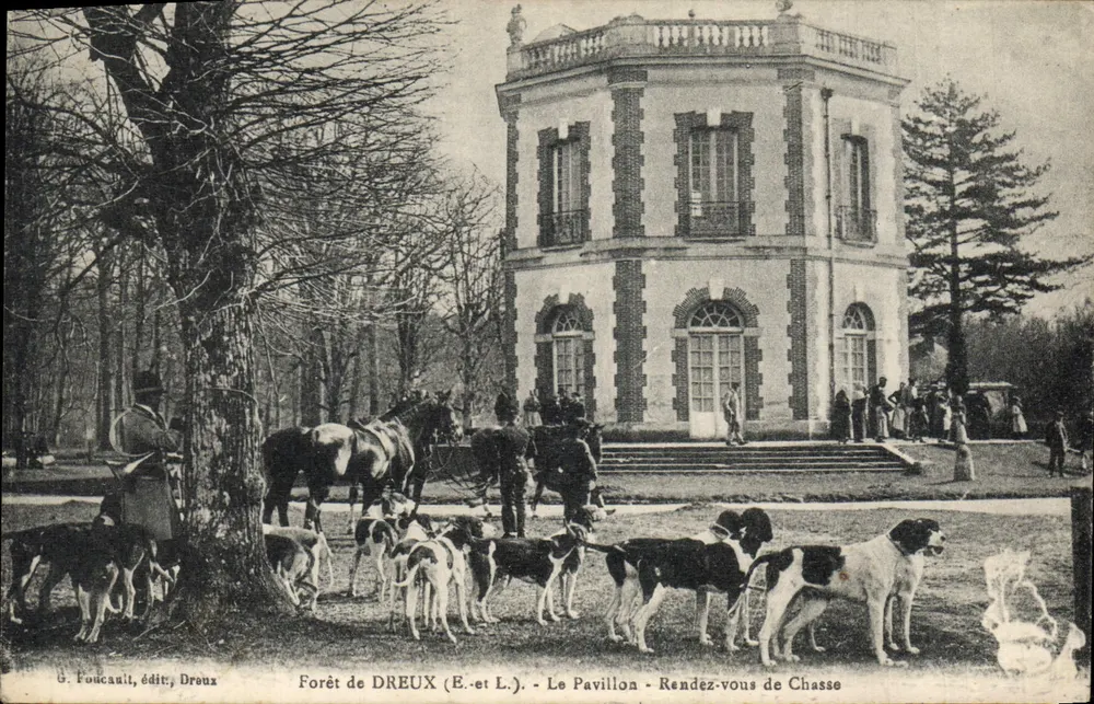 Wald von DREUX (E. et L.) - Das Pavillon - Jagdtermin — G. Foucanit, Verlag, Droux - Vorderseite