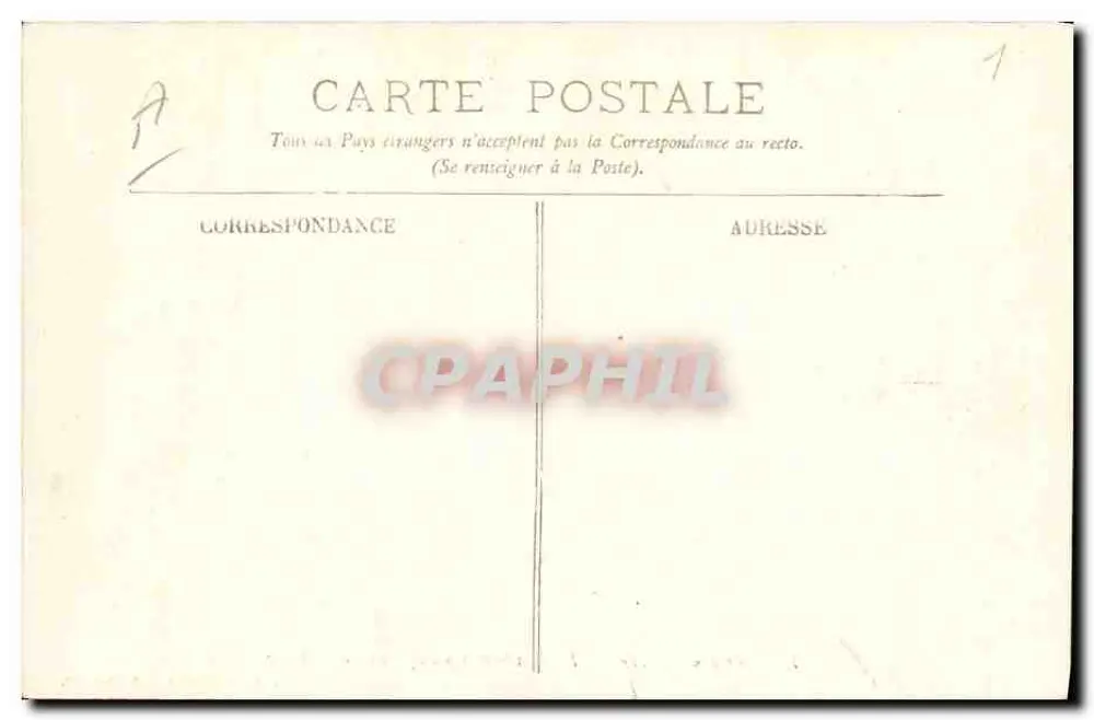 A Caça à Courre — A Matilha e os Picadores na Celle — Imp. do Progresso, Rambouillet - Verso