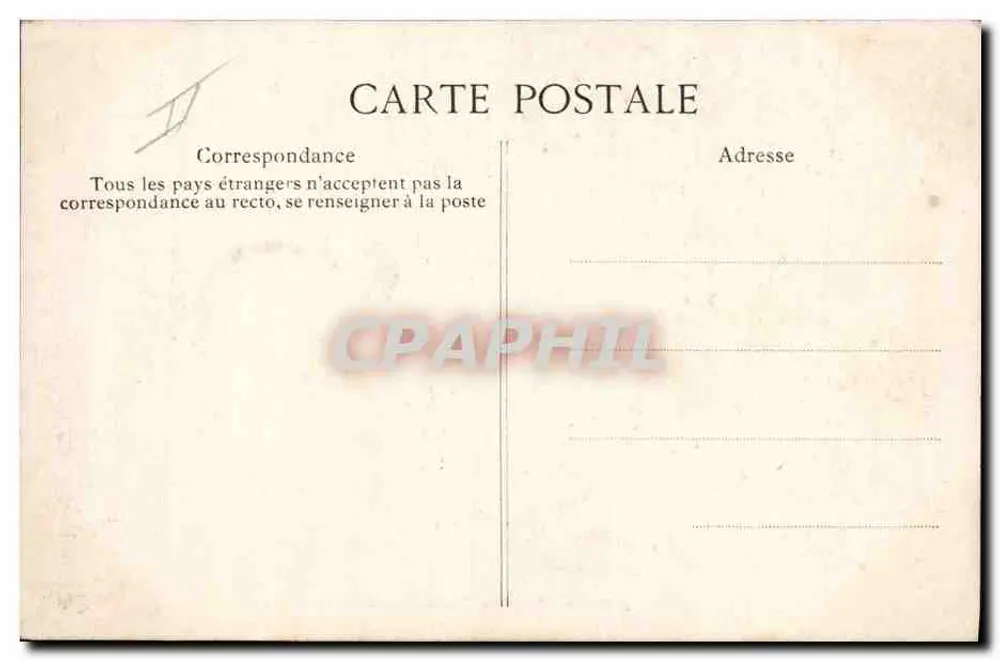 Jagd mit Hunden in der Forêt de Fontainebleau — Bat l'eau — Verlag ELD, Nr. 305 - Rückseite