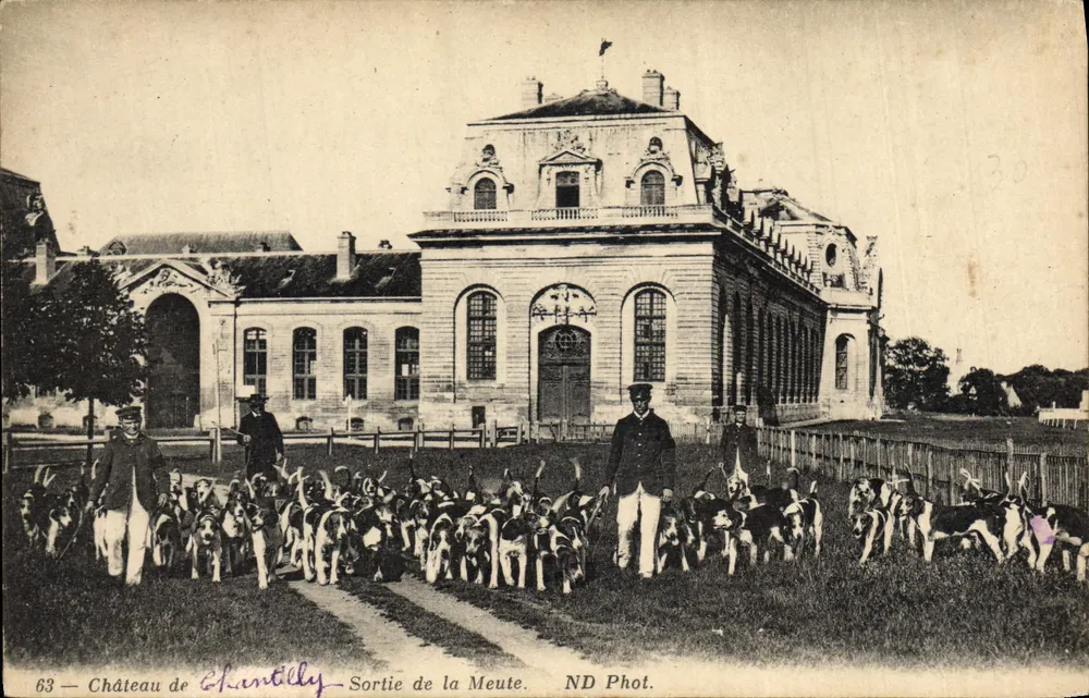 Schloss Chantilly — Ausritt der Jagdgesellschaft — ND Fotografie - Vorderseite