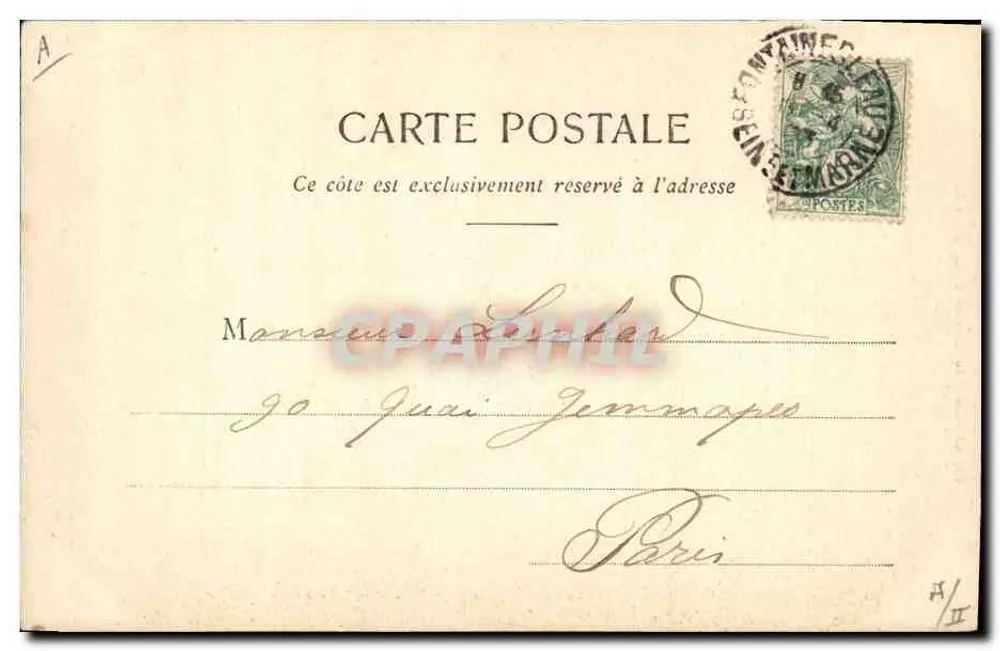 Jagd auf Hunde in der Forêt de Fontainebleau — Das Treffen — Thibault, Verleger, Melun, Nr. 131 - Rückseite