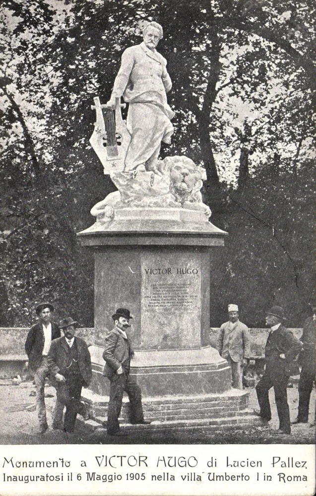 Denkmal für Victor Hugo — eingeweiht am 6. Mai 1905 in der Villa Umberto I in Rom — Verlag Lucien Pallez - Vorderseite