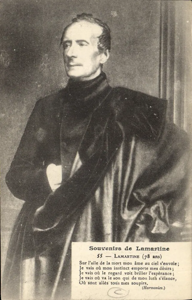 Lamartine — Souvenirs de Lamartine (78 ans) — Charvet, phot.-édit., Davaÿé - Frente