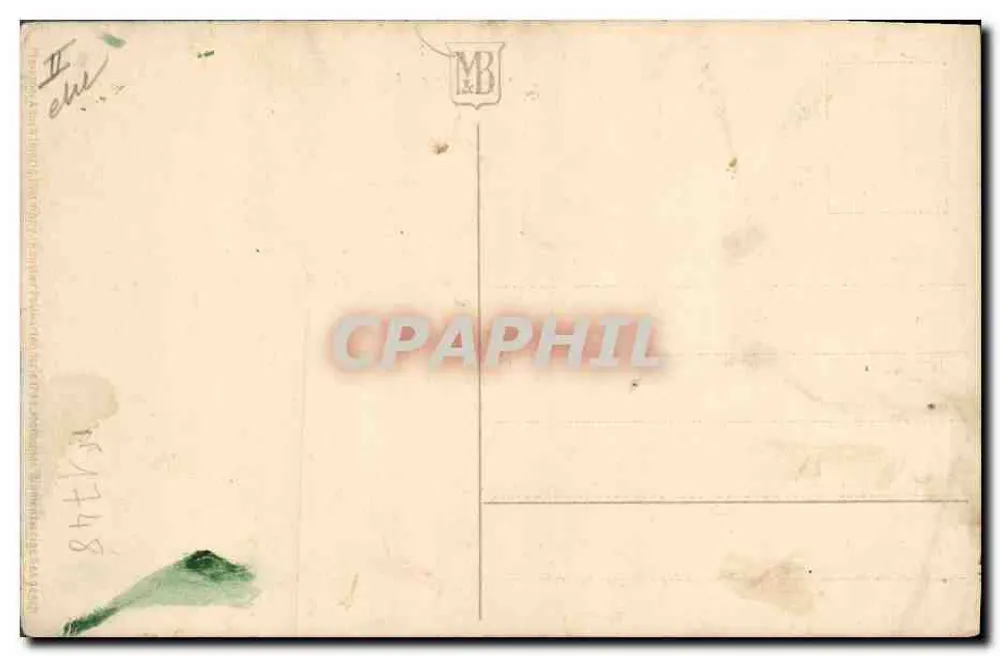 Arranjo de flores — aquarela — editor MB, n° 15748 - Verso