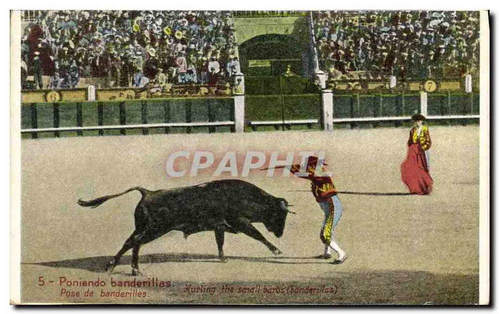 Ponieno Banderillas — Stierkampf n. 71 m. — Stierkampf - Vorderseite