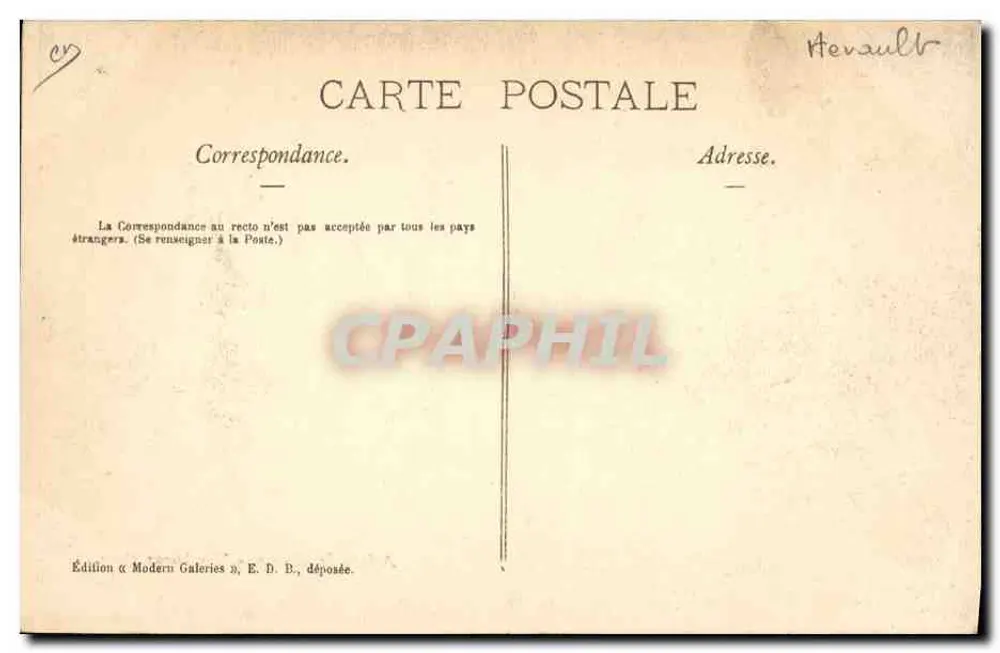 Arenen von Béziers — Ein guter Stoß — Edition Modern Galeries - Rückseite
