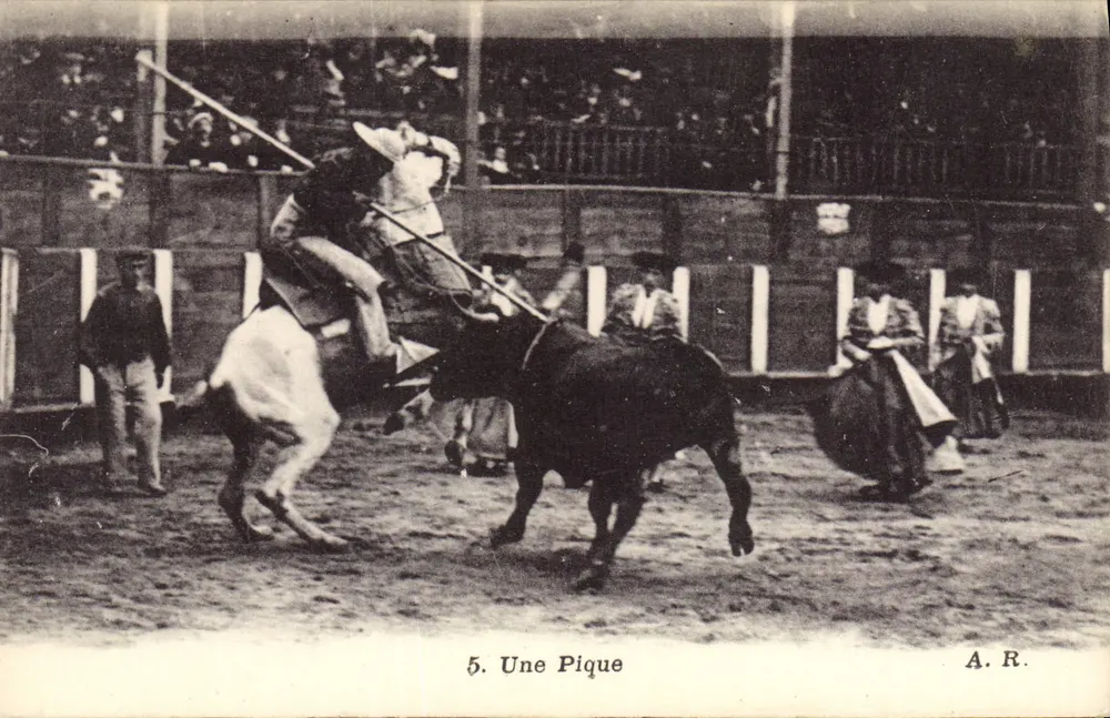 Eine Pique — Stierkampfszene — A.R. n°5 - Vorderseite