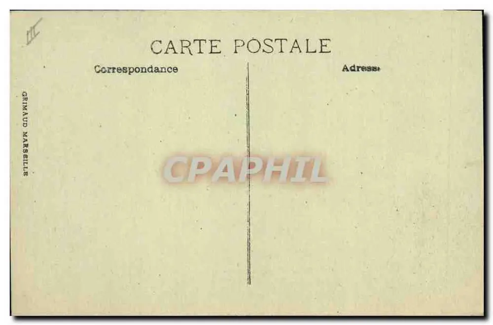 Pierre Loti — Dampfer der Gesellschaft der Seemessager — auf stürmischem Meer — Grimaud, Marseille - Rückseite