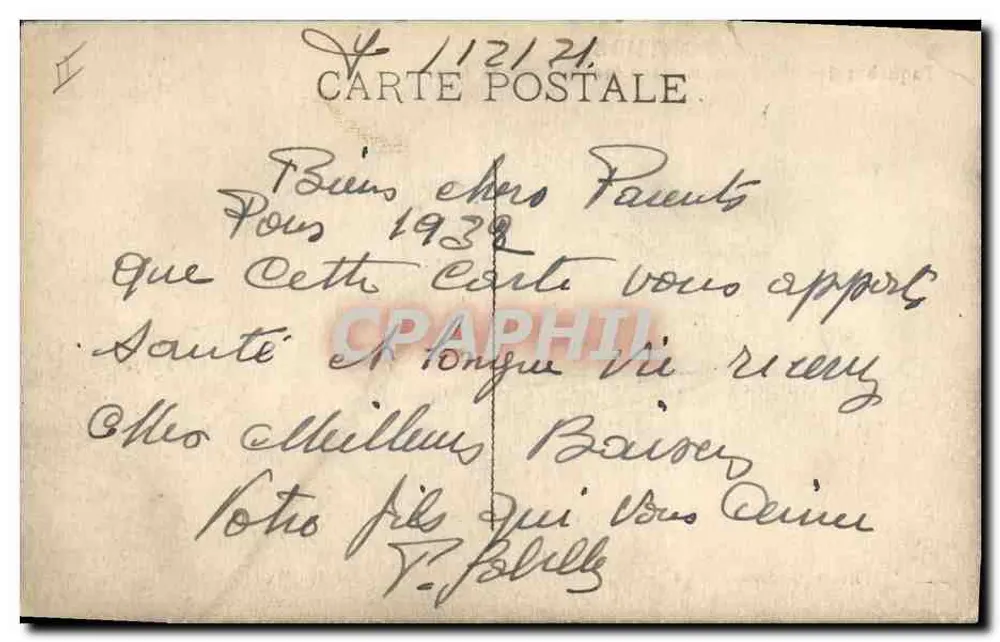 S.S. Porthos — Dampfer der Messageries Maritimes auf bewegtem Meer — Éd. B. Grimaud - Rückseite