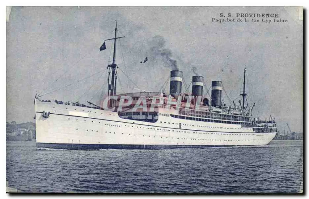 S.S. PROVIDENCE — Dampfer der Cyp Fabre Gesellschaft - Vorderseite