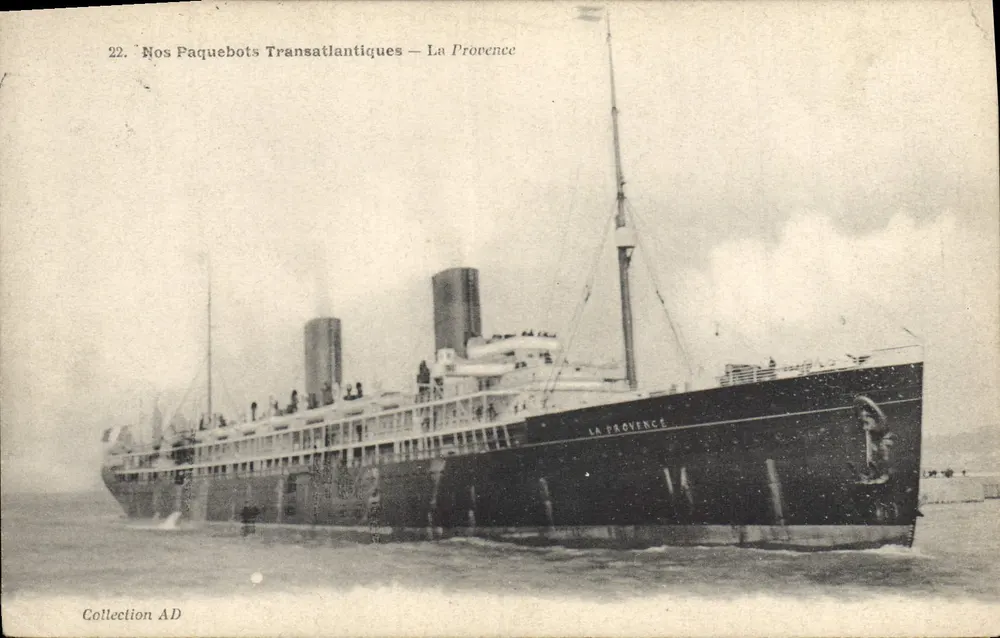 La Provence — Paquebot transatlantique — Collection AD - Frente