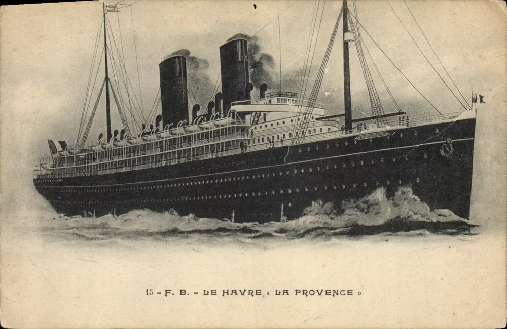 Le Havre — Le paquebot « La Provence » — F.B. n°15 - Vorderseite