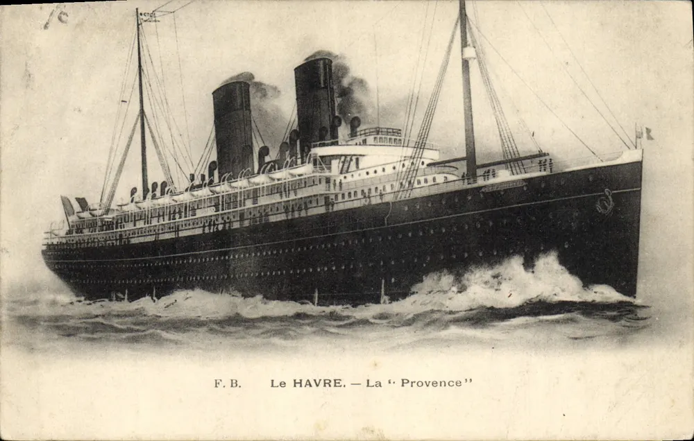 Le Havre — Die « Provence » — F.B. - Vorderseite