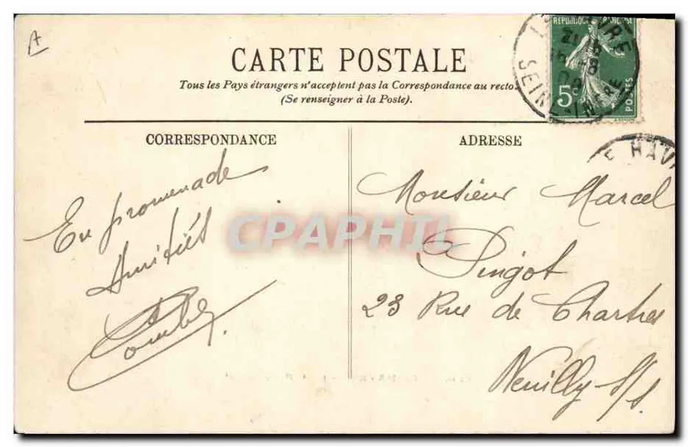 Le Havre — Die « Provence » — F.B. - Rückseite