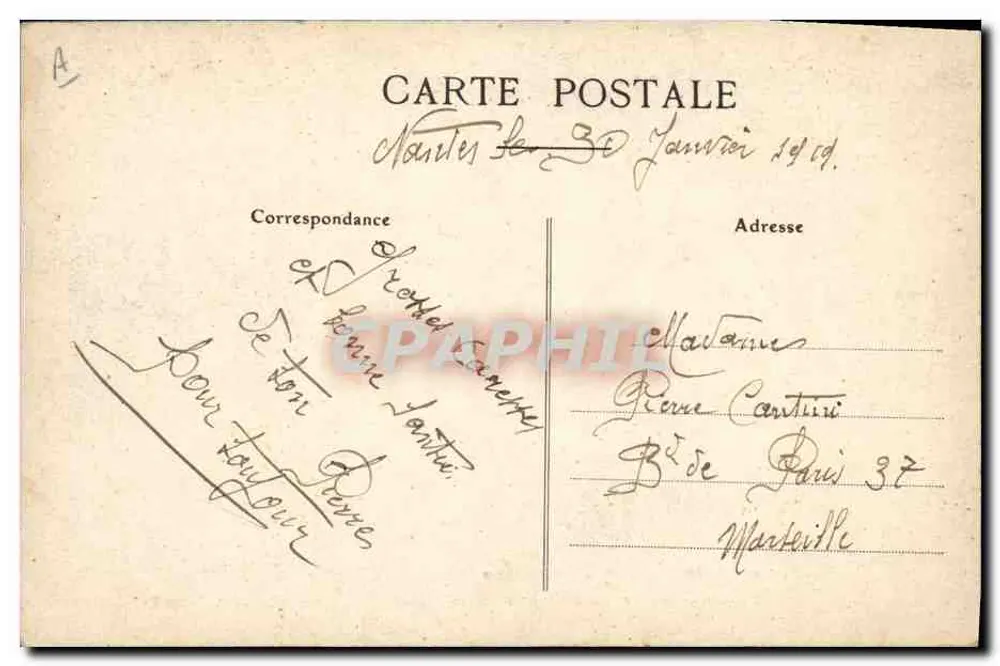 A Queda - Meu Deus! a descida é rápida! — Artaud et Nozais, Nantes - Verso