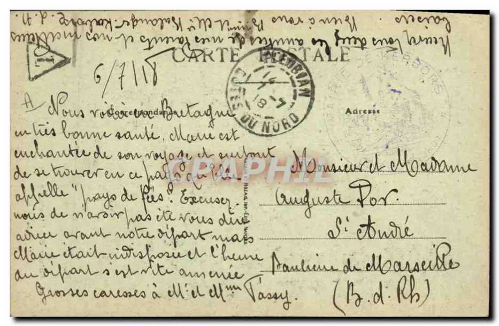 Ao redor dos leitos cles bretones — "Enfim sozinha!" — editor não identificado, n° 46 - Verso