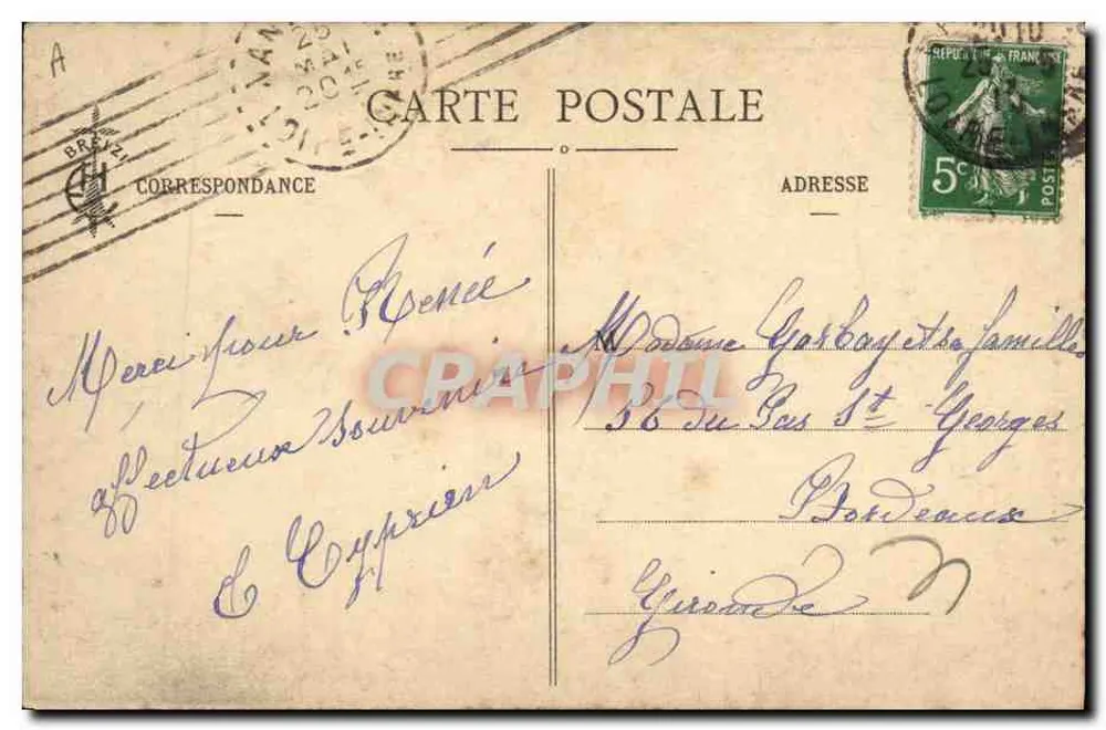 Les Lits-clos. Le Berceau — Editor E. Hamonic, St-B. - Verso