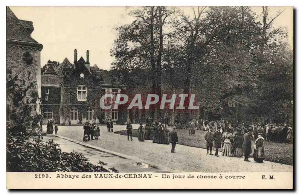 Abadia dos VAUX-de-CERNAY — Um dia de caça à cavalo — E. M. n°2193 - Frente