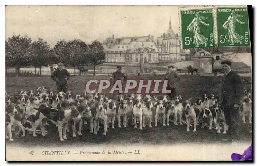 Chantilly — Jagd der Meute — LL. Nr. 47 - Vorderseite