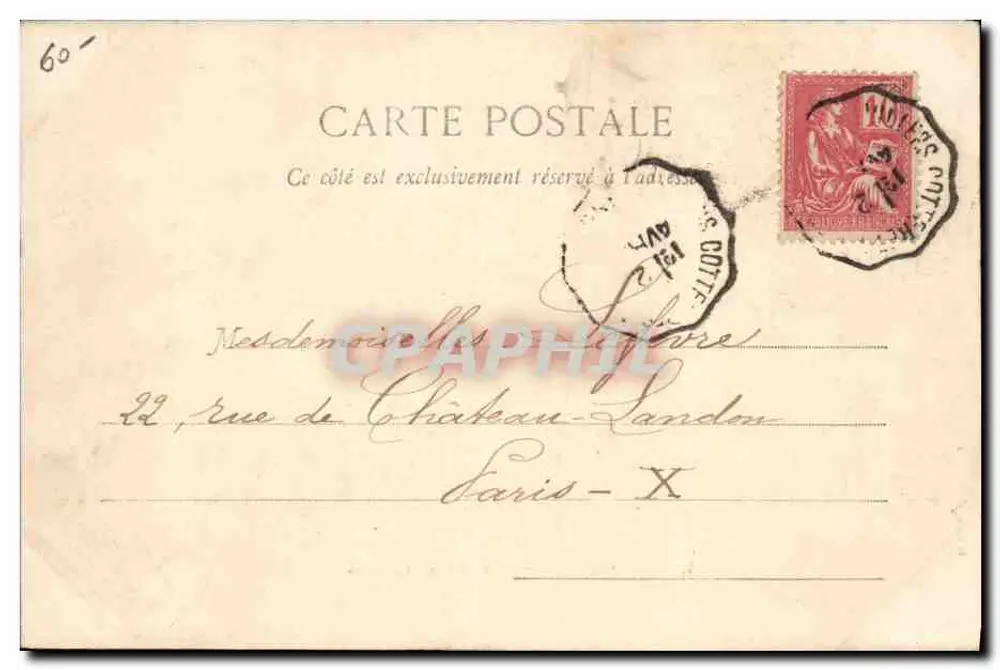 Caça à Courre — A Matilha — Compiègne, 1902 — Decalle & Früh, n°44 - Verso