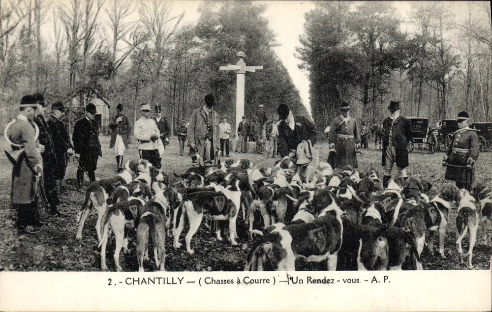 Chantilly — Jagd — Ein Treffen — A.P. - Vorderseite
