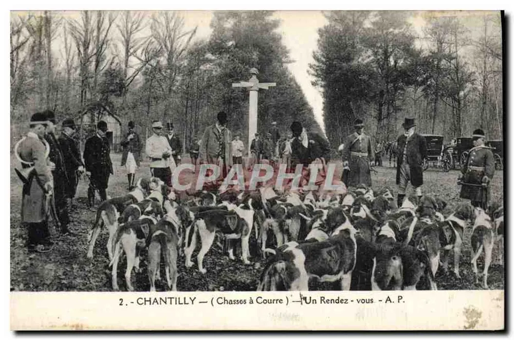 Chantilly — Jagd — Ein Treffen — A.P. - Vorderseite