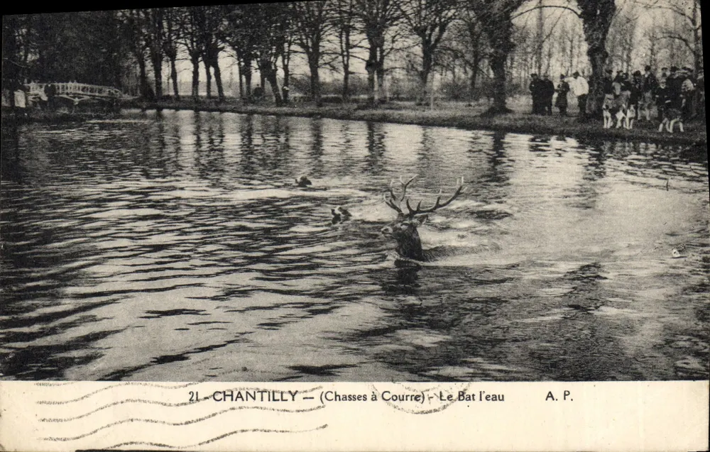 Chantilly — Jagd — Le Bât l'eau — A.P. - Vorderseite