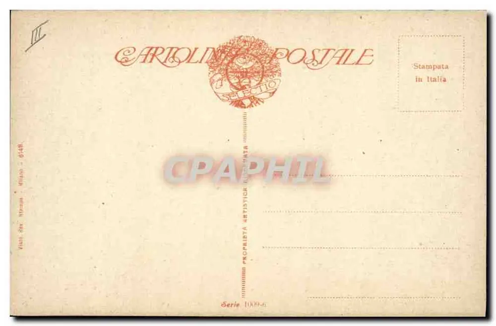Frauen in einem Landschaftsbild — Verlag: Carolino Postale, Serie 1009 - Rückseite