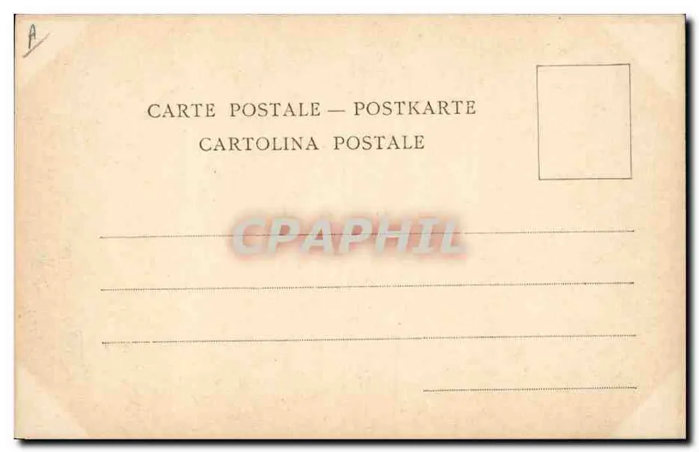 Paisagem invernal com ponte — ilustração enquadra com flores — editor não identificado - Verso
