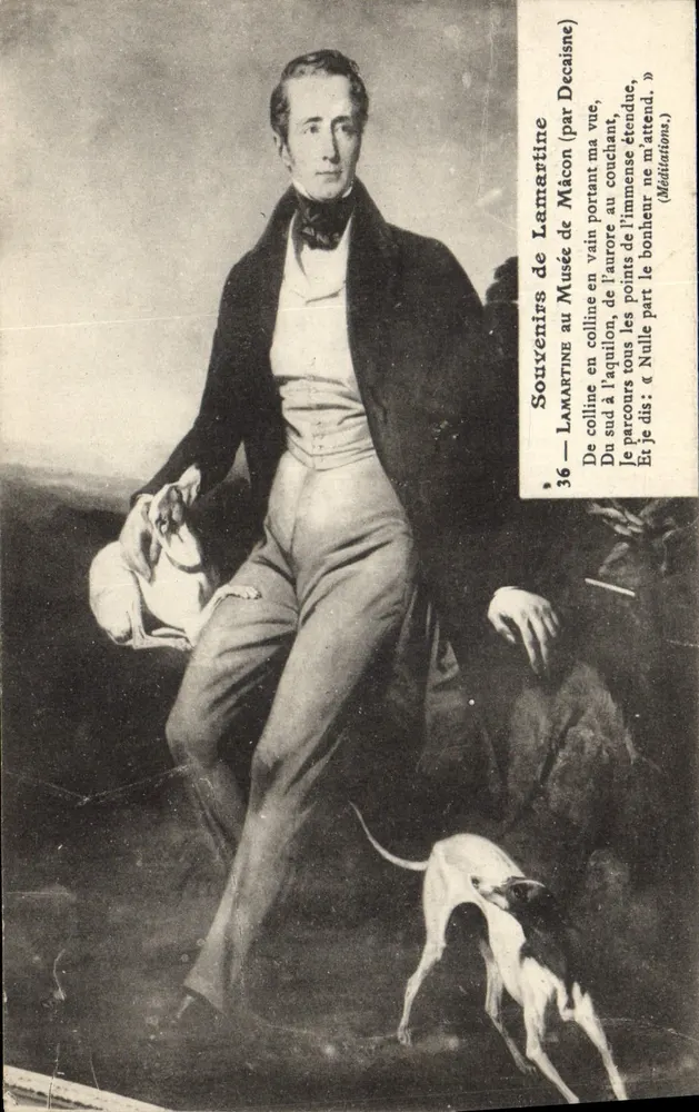 Lamartine — Lembranças de Lamartine (por Decaïsne) — P. Charvet, fot.édit. Duvayé - Frente