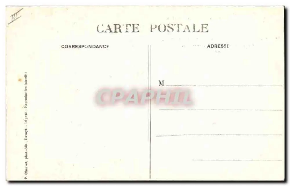 Lamartine — Lembranças de Lamartine (por Decaïsne) — P. Charvet, fot.édit. Duvayé - Verso